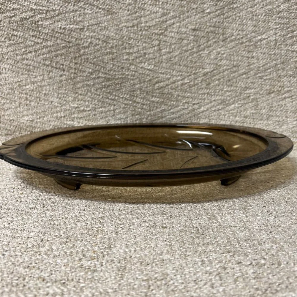 Vintage Pyrex Tree Of Life Footed Serving Platter
